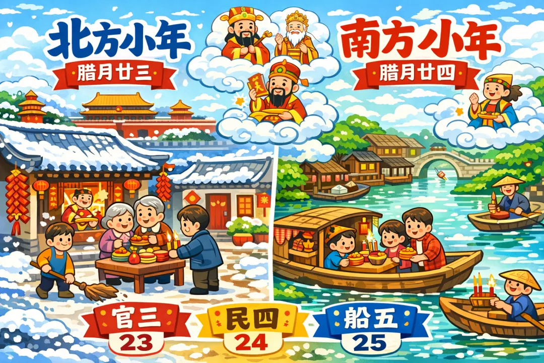 南北小年为什么相差一天